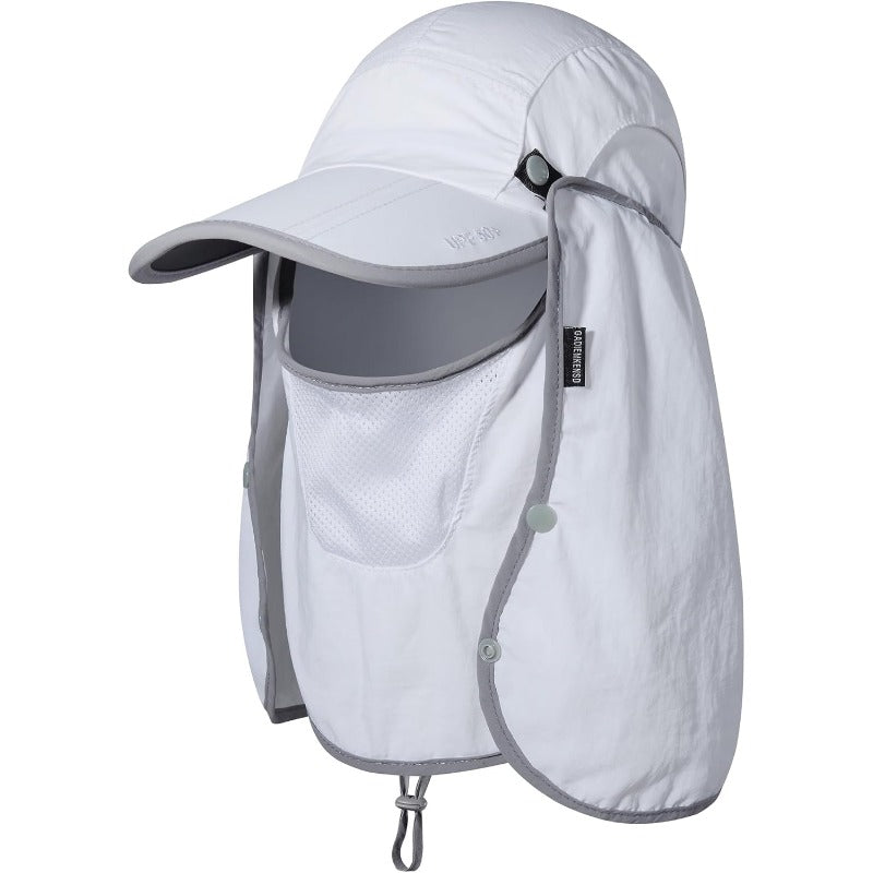 GADIEMKENSD UPF 50+ Folding Fishing Hat 360 Outdoor Sun Hat