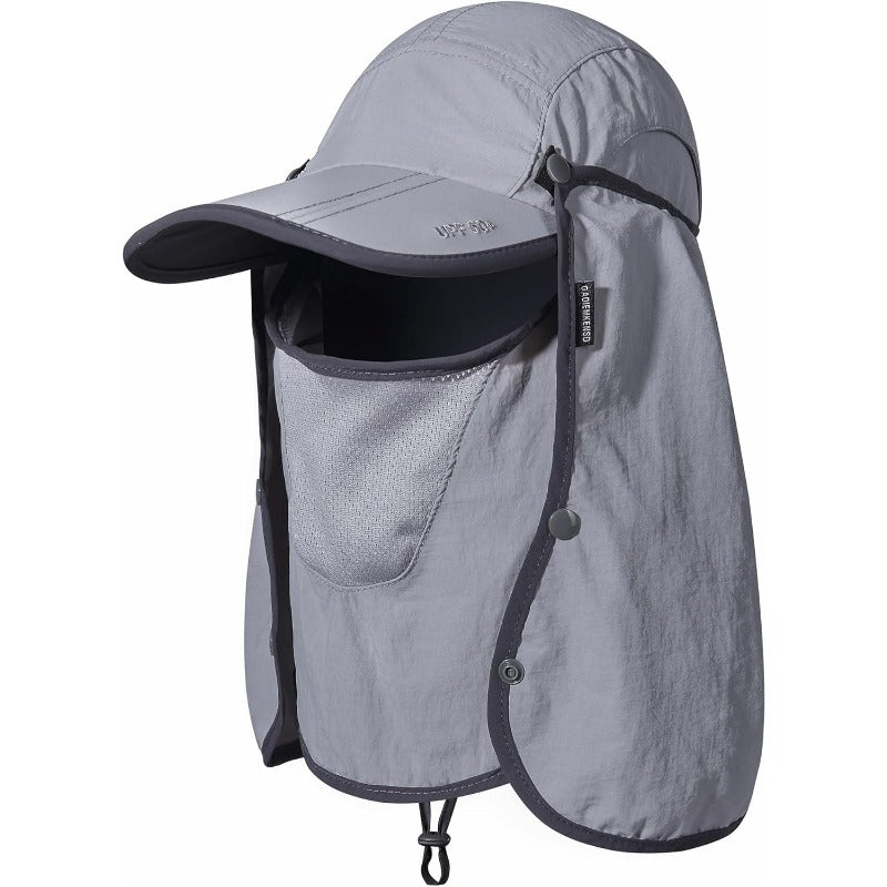 GADIEMKENSD UPF 50+ Folding Fishing Hat 360 Outdoor Sun Hat