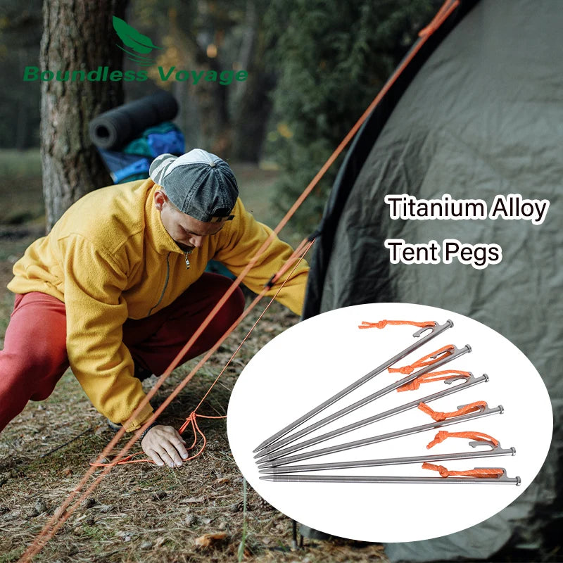 Titanium Alloy Tent Pegs