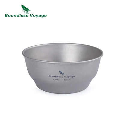 Titanium Ultralight Outdoor Camping Plates and Bowls