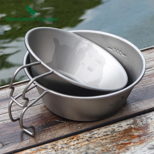 Titanium Sierra Cup Bowl with Hanging Handle