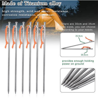 Titanium Alloy Tent Pegs