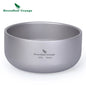 Camping Titanium Bowl 200ml/420ml Double-Walled Rice Bowl