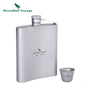 200ml Titanium Hip Flask Sake Cup with Funnel