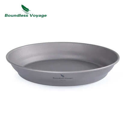 Titanium Ultralight Outdoor Camping Plates and Bowls