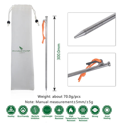 Titanium Alloy Tent Pegs