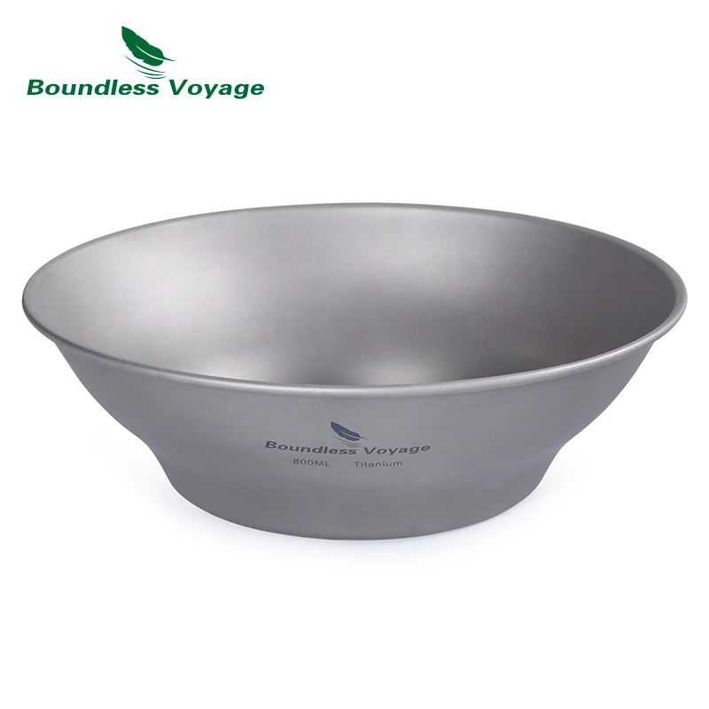 Titanium Ultralight Outdoor Camping Plates and Bowls