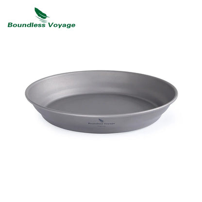 Titanium Ultralight Outdoor Camping Plates and Bowls