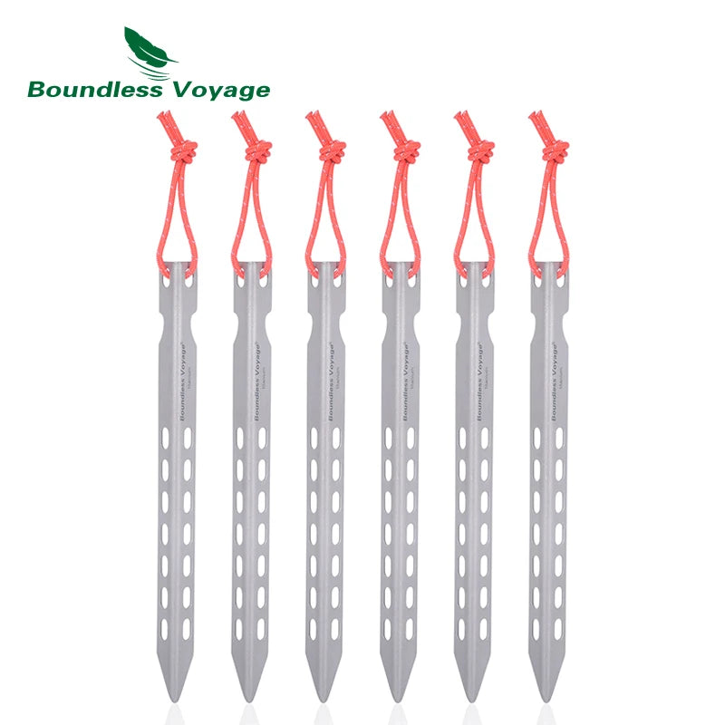 V- shape Titanium Tent pegs