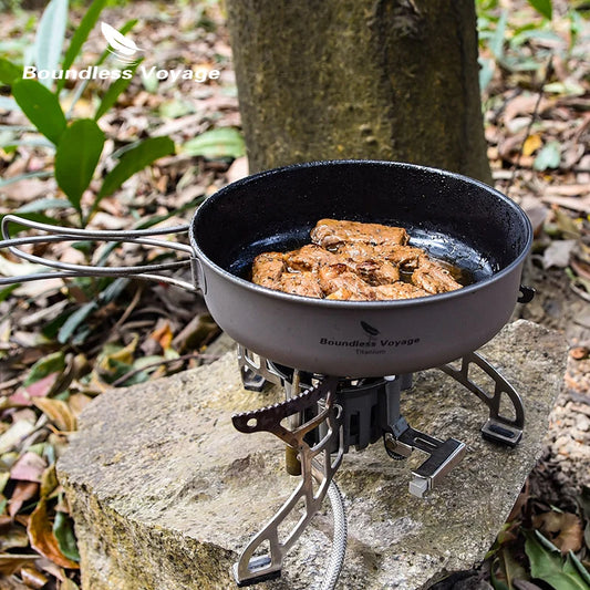 Non-stick Frying Pan Titanium Skillet Camping Pan