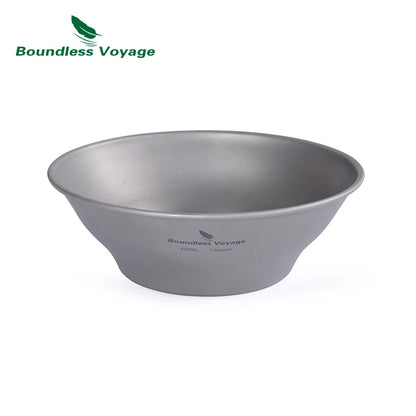 Titanium Ultralight Outdoor Camping Plates and Bowls