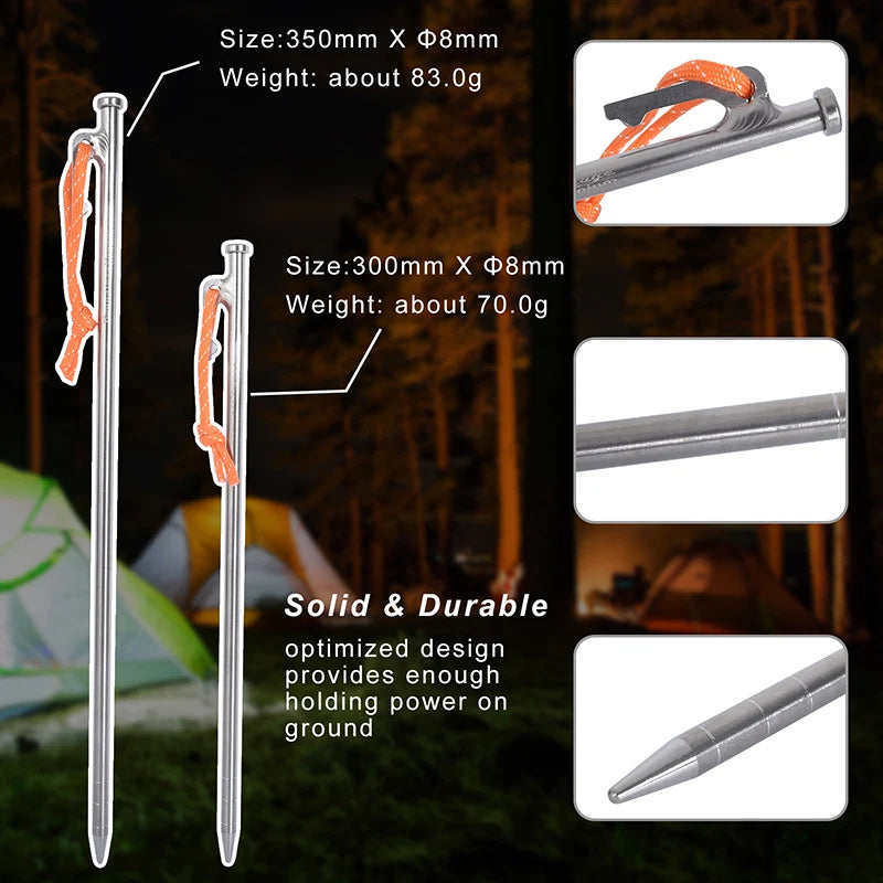 Titanium Alloy Tent Pegs