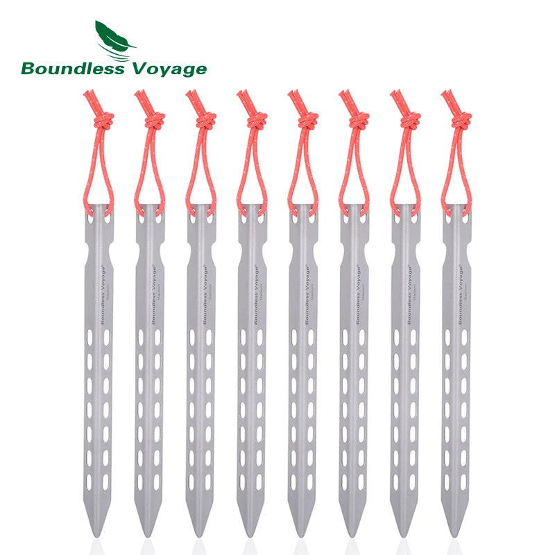 V- shape Titanium Tent pegs