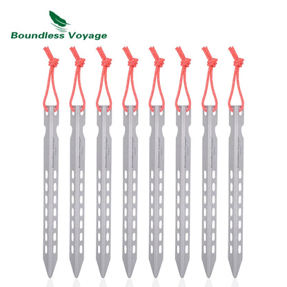 V- shape Titanium Tent pegs