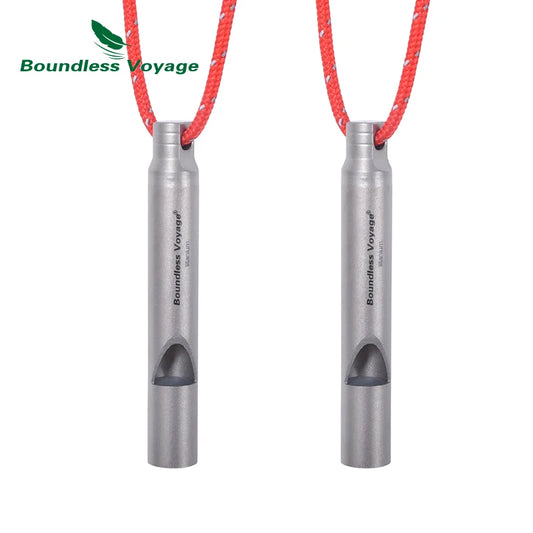 Titanium Whistle Outdoor Hunting Climbing Emergency Survival Loud Whistle