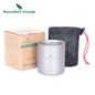 Titanium Cup Camping Mug Outdoor 4 in 1 Double Walled