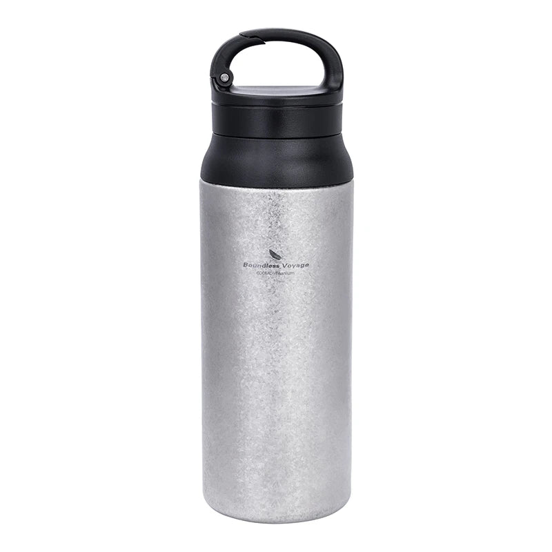600ml Titanium Vacuum Flask Double-Walled Insulated Bottle