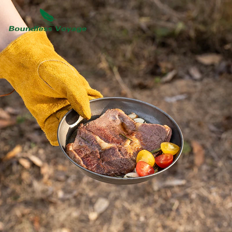 Titanium Ultralight Outdoor Camping Plates and Bowls