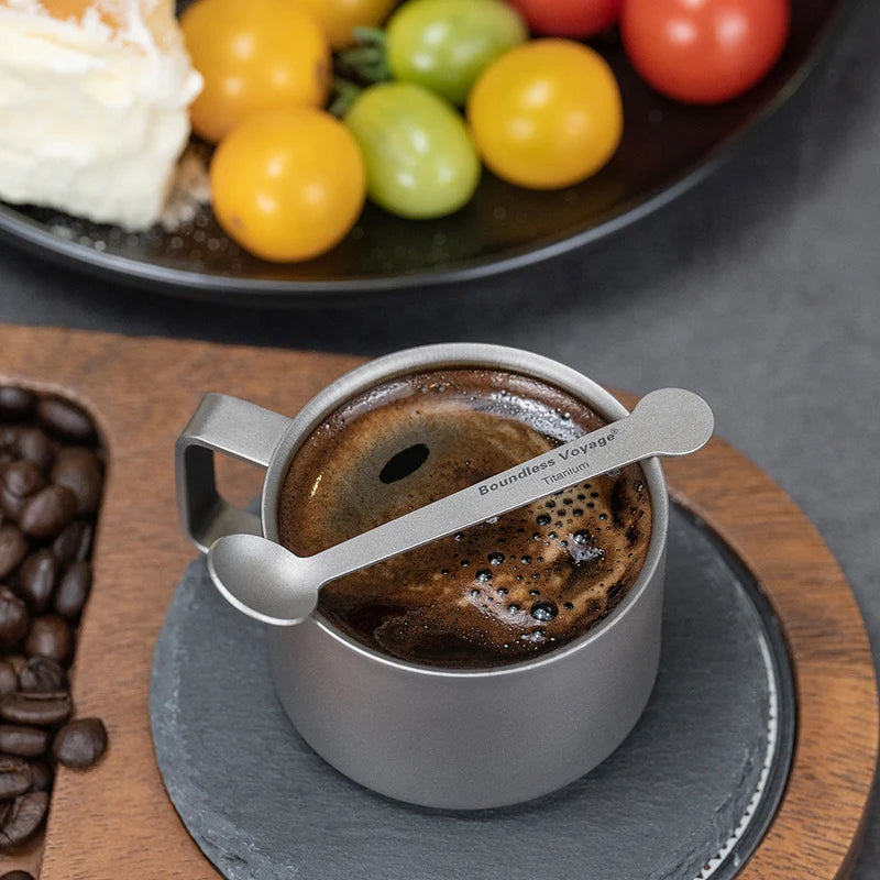 5pcs Titanium Mini Coffee Spoon