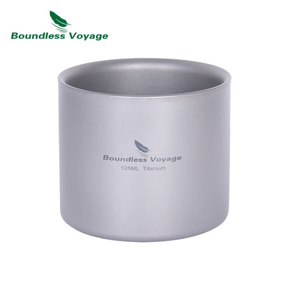 120ml Titanium Cup Small Double Walled Travel Cup