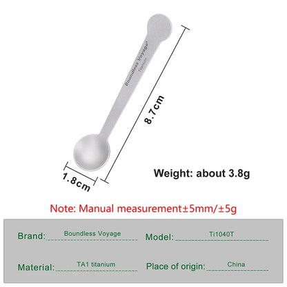 5pcs Titanium Mini Coffee Spoon
