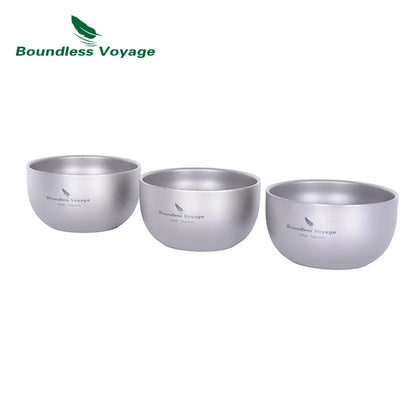 40ml Titanium Mini Tea Cup Double Walled Sake Cup
