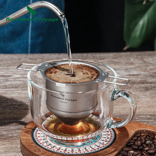 Titanium Coffee Drip Filter Hand Brewed Coffee Filters