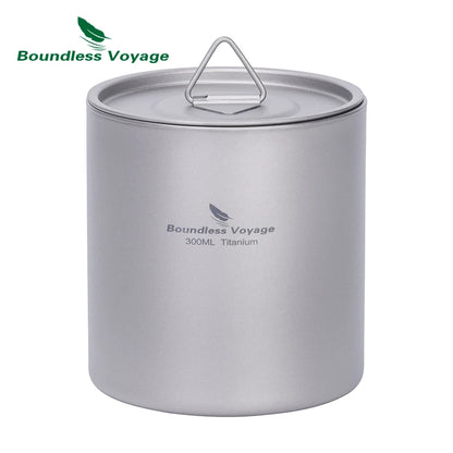 Titanium Double Walled Cups with Lid