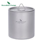 Titanium Double Walled Cups with Lid