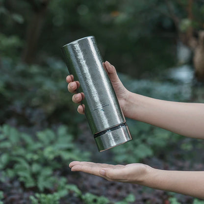 550ml Titanium Vacuum Insulated Water Bottle with Filter
