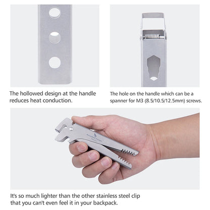 Titanium Hot Plate Gripper Anti-Scalding Bowl Dish Clips