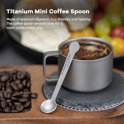 5pcs Titanium Mini Coffee Spoon