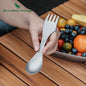 3 in 1 Ultralight Titanium Spork  Camping Spoon Fork Knife