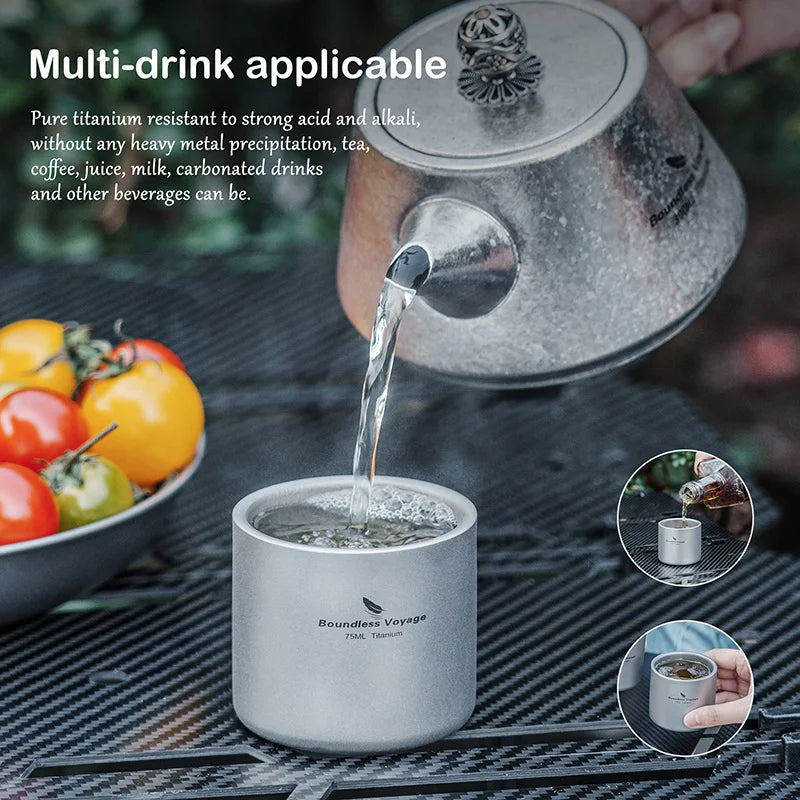 75ml Double-wall Cup Coffee Tea Mug