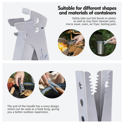 Titanium Hot Plate Gripper Anti-Scalding Bowl Dish Clips