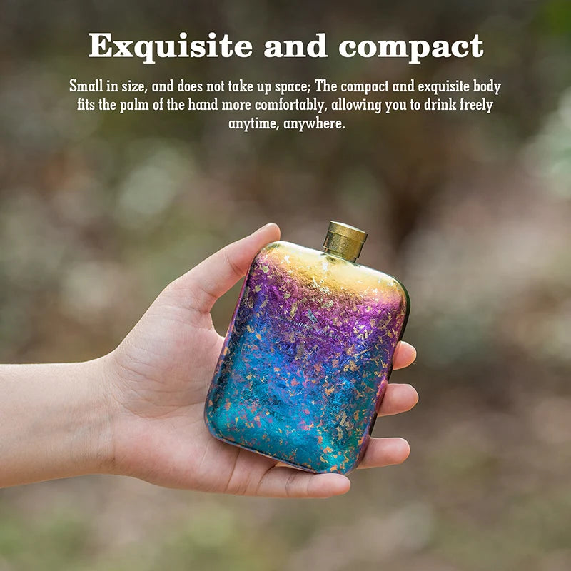 170ml Titanium Hip Flask Liquor Flask