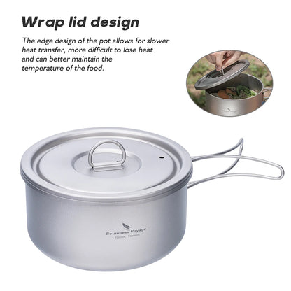 1000ml Titanium Pot with Lid
