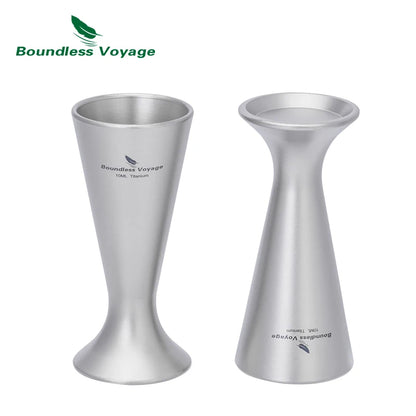 Titanium Mini Shot Glasses Cups Wine Drinking Cups