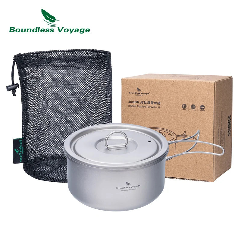 1000ml Titanium Pot with Lid