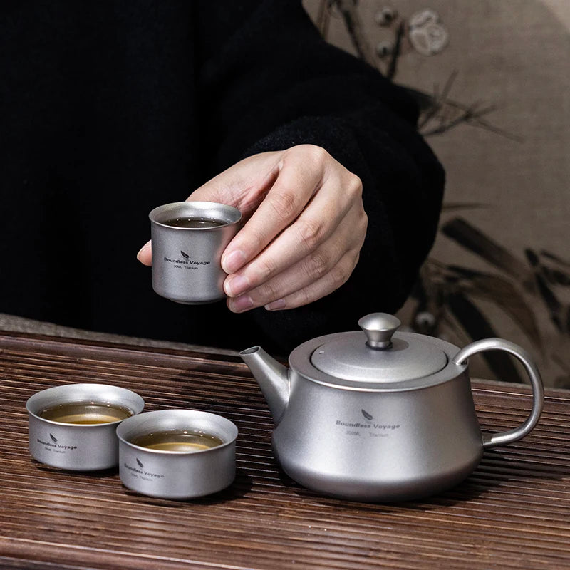 300ml Titanium Teapot with Infuser Chinese Tea Set