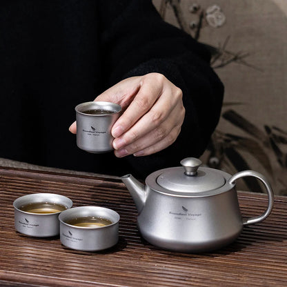 300ml Titanium Teapot with Infuser Chinese Tea Set