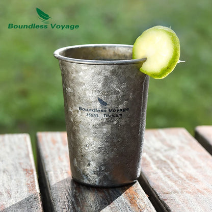 350ml Titanium Beer Cup Single Layer Mug Coffee Tea Cola Cup