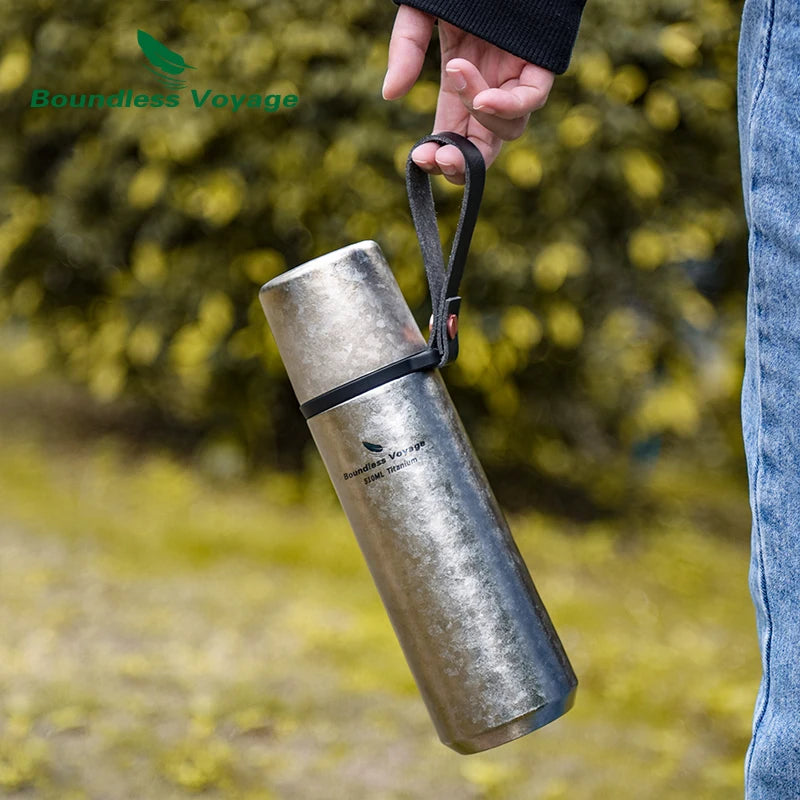 510ml Titanium Vacuum Cup Thermos Bottle