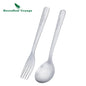 Camping Titanium Cutlery Set Outdoor Utensils Long Handle Soup Spoon Fork Chopsticks