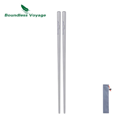 Titanium Chopsticks Metal Square Chopsticks