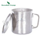 450ml Outdoor Camping Titanium Mug Colorful Tea Coffee Cup with Lid