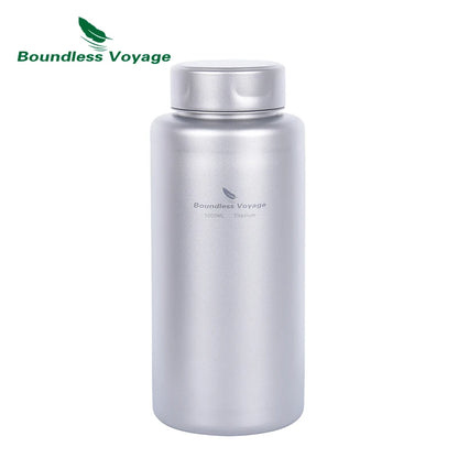 1L Titanium Bottle Leakproof Single-layer Sport Water Bottle