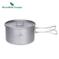 1.2L 1.8L 2.4L Titanium Pot 0.7L Camping Kettle Cookware
