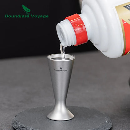 Titanium Mini Shot Glasses Cups Wine Drinking Cups