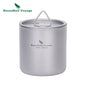 Titanium Double Walled Cups with Lid
